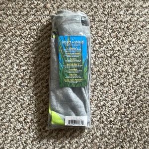 NWT size large gray insect guard socks